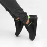 5512 Sapato Masculino Casual Milano Comfot Preto Verde