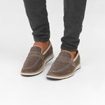 Sapato Masculino Casual Premium Camurça Grafite
