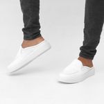 Sapato Masculino Casual Mule Comfort Branco
