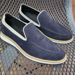 Sapato Masculino Elite Couro Premium Camurça Marinho