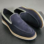 Sapato Masculino Elite Couro Premium Camurça Marinho