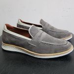 Sapato Masculino Casual Premium Camurça Grafite