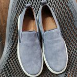 5511 Sapato Slip On Milano Camurça Azul Claro