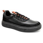2829 COMFORT PRETO NOBUCK PRETO FLY LARANJA TORINO PRETO