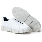 Sapato Masculino De Couro Confort Bangkok Branco