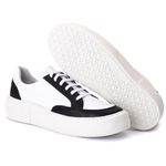 Sapato Casual Masculino Everest Branco e Preto