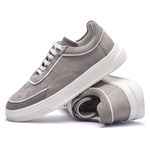 Tenis Masculino Confort Rio SELARIA CINZA/CAMURÇA CINZA/FLY BRANCO