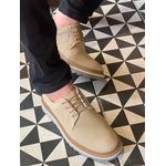 Sapato Masculino Derby Tratorado Areia