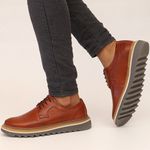 Sapato Masculino Derby Tratorado Trice Castor 