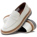 Sapato Masculino Loafer Tratorado Off White