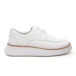 Sapato Masculino Casual De Couro Alaska Branco