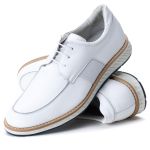Sapato Loafer Elite Couro Premium Branco Chelsea
