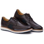 Sapato Loafer Elite Couro Premium Café Chelsea 