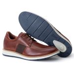 Sapato Loafer Elite Couro Premium Mouro Chelsea 