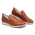 Loafer Elite Couro Premium Castor 