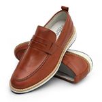 Loafer Elite Couro Premium Castor 