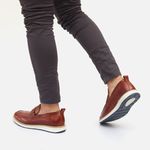 Loafer Elite Couro Premium Castor 
