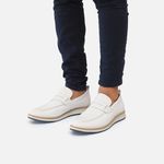  Loafer Elite Couro Premium Branco