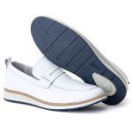  Loafer Elite Couro Premium Branco