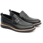  Loafer Elite Couro Premium Allblack