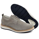 Loafer Elite Couro Premium Cinza