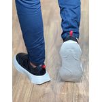 Tenis Masculino Confort Preto Sola Hollywood Branco