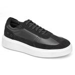 Tenis Masculino Fly Preto Nobuck Preto Milan Gelo