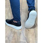 Tenis Masculino Confort Preto Sola Milan Branco