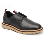 Sapato Masculino Derby Tratorado Preto Los Angeles