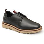 Sapato Masculino Derby Tratorado Preto Los Angeles