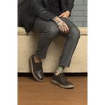 Sapato Masculino Derby Tratorado Couro Roma Premium Trice Preto
