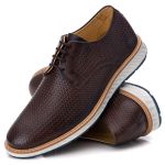 Loafer Elite Couro Premium Trice Cafe 