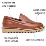Sapato Masculino Loafer Tratorado Mouro 