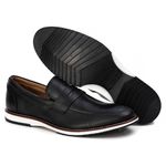  Loafer Elite Couro Premium Preto Andorra