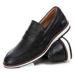  Loafer Elite Couro Premium Preto Andorra