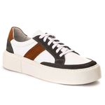 Sapato Casual Masculino Everest Branco Castor e Preto 