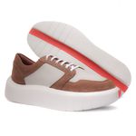 Tenis Masculino Confort Offwhite-Castor Hongkong Branco