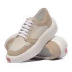 Tenis Masculino Confort Offwhite-Areia Hongkong Branco