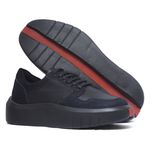 Tenis Masculino Confort Preto-Marinho Hongkong Preto