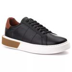 Tenis Casual Confort Londres Preto-Castor