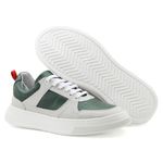 Tenis Masculino Confort OffWhite Fly Verde Rio Gelo