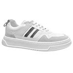 Tenis Masculino Confort Branco Camurca Areia Confort Offwhite Fly Preto Rio Gelo