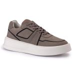  Tenis Casual Selaria Cinza Nobuck Selaria Preto Yokohama Branco 28502