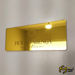Placa Sinalização Acrílico Espelhado