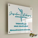 Placa 50x50cm Acrílico - Comunicação em Relevo