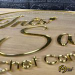 Placa 50x50cm Acrílico - Comunicação em Relevo