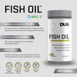 Fish Oil EPA 660mg DHA 440mg Ômega 3 120Caps Dux Nutrition Lab