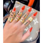 ANEL PAI NOSSO - FOLHEADO A OURO 18K