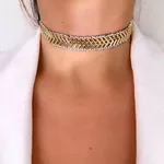 CHOKER DOURADA FESTA