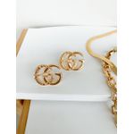 BRINCO GUCCI FOLHEADO A OURO 18K